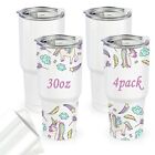 30oz Sublimation Stainless Steel Coffee Tumblers4pack Sublimation Stainless Stee