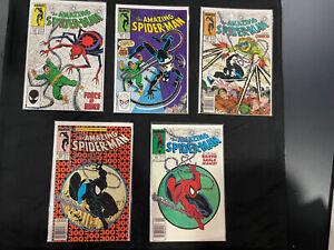 The Amazing Spiderman Comic lot 296 297 299 300 301 Newsstand