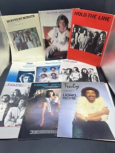 New ListingLot Vintage 70s-80s Sheet Music Ephemera Art Flashdance, Styx, Toto, Commodores