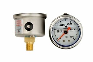Aeromotive Fuel Pressure FPR Gauge 0-100 psi (New Liquid Filled Ver) 15633