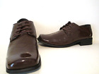 Fortino Landi Mens A3067D Faux Leather Dress Casual Oxford Shoe Brown Size 11