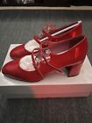 Carel Paris Red Patent Leather Mary Jane Shoes EU 38.5 (US 8/UK 6)