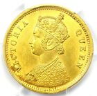 1862-C India Victoria Gold Mohur Coin. Certified PCGS Uncirculated Detail UNC MS
