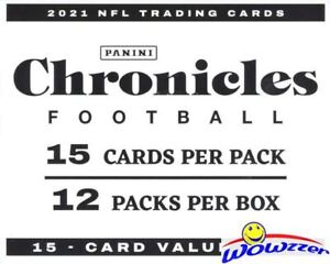 2021 Panini Chronicles Football MASSIVE JUMBO FAT CELLO 12 Pack Box-180 Cards