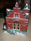 SHELIAS COLLECTIBLE HOUSES 3 D/TOWN OFFICES BLDG./CHRISTMAS DECORATED