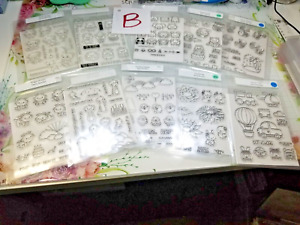 Clear Stamps Lot - cheap crafts - 14 - 21 sets per card making scrapbooking lot
