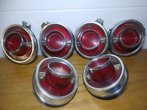 Complete Set of 1964 Chevrolet Impala SS Tail Lights With Housings