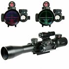 3-9X40 Illuminated Rifle Scope with Red Laser Sight & Holographic Dot Sight