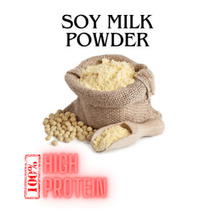 Soy Milk Powder 100% Pure Vegan High Protein free shipping