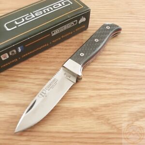 Cudeman MT-9 Piston Folding Knife 2.88 Vanadium Steel Blade Carbon Fiber Handle