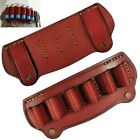 Tactical 6 Round Leather Ammo Bullet Holster 12GA Shotgun Shell Holder Pouch