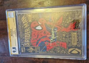 SPIDER-MAN #1 CGC 9.8 SS SIGNED TODD MCFARLANE GOLD EDITION WHITE PAGES