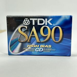 TDK SA90 Blank Cassette Audio Tape 90 min High Bias Type II NEW
