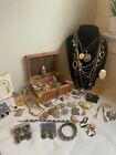 Vintage estate Jewelry Junk Drawer Lot, Wear & Craft
