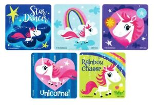 15 Unicorn Stickers Kid Reward Princess Party Goody Loot Bag Filler Favor Supply