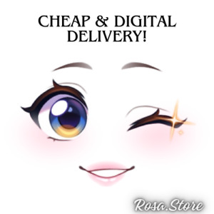 ROBLOX Sparkling's Friendly Wink Face Toy Code! DIGITAL DELIVERY!