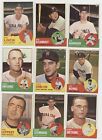 Lot of 16 Raw 1963 Topps Baseball Cards - Washington Senators - VG to NM/MT