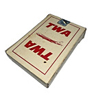 Vintage TWA Trans World Airlines Advertising Deck Playing Cards w/Box Full Deck