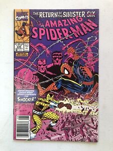 AMAZING SPIDER-MAN 335 Marvel Comic Newsstand Return of the Sinister Six  Larsen