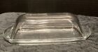 Vintage Anchor Hocking Clear Glass Butter Dish