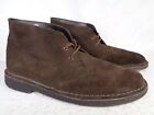 Clarks Originals Charles F Stead Ankle Chukka Boot Men US 11 M Brown Suede Crepe