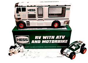 Hess 2018 Toy Truck RV with ATV and Motorbike - Lights, Loading Ramp NEW in BOX