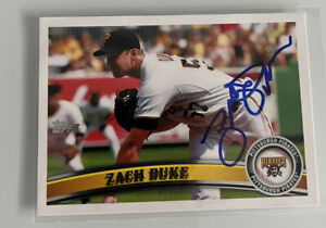 New Listing2011 Topps Zach Duke #96 Auto Autograph Signed Pittsburgh Pirates