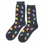 NWT Pool Ball Dress Socks Novelty Men 8-12 Gray Crazy Fun Sockfly