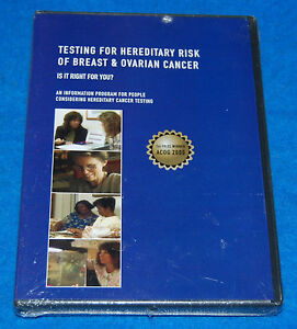 Testing For Hereditary Risk Of Breast & Ovarian Cancer DVD, New & Factory Sealed