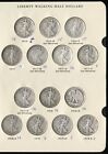 US Coins Walking Liberty Silver Half Dollar Set 1916-47 Complete NO RESERVE!