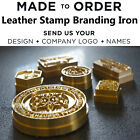 Leather Stamp Brass custom made logo embossing hammer tool wood hot Branding