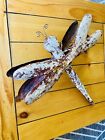 Vintage Garden Decor Dragonfly/Folk Art / Made Of Copper 17”x 17” Patina