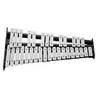 32 Note Glockenspiel Xylophone Wooden Frame  Bars Percussion Instr O3E5