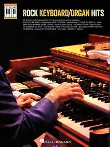 Rock Keyboard Organ Hits Sheet Music Note-for-Note Keyboard Book 000142488