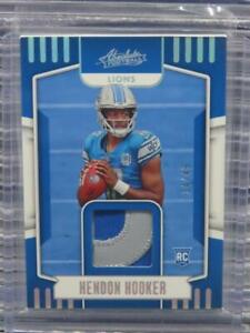2023 Absolute Hendon Hooker Silver Spectrum Rookie Patch RC #14/49 Lions