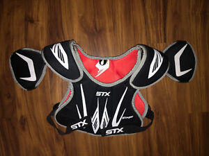 Stinger STX Shoulder Pads Youth Small Red Black Lacrosse Upper Body Protector