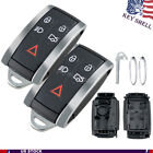 2 Replacement For Jaguar XF XK XKR 2009 2010 2011 2012 Remote Key Fob Shell Case (For: 2009 Jaguar XKR)