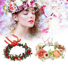 Girl Women Crown Wreath Wedding Flower Headband Garland Hair Band Floral Garland