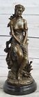 Antique Style French Gorgeous Maiden Desktop Decoration Bronze Sculpture Figure