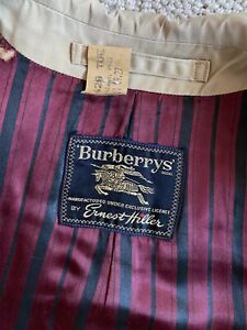Vintage Burberrys by Ernest Hiller - Mens Single Breasted Trench Coat - Beige