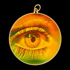 9ct Gold Hologram Pendant - Eye (Large) - No Chain