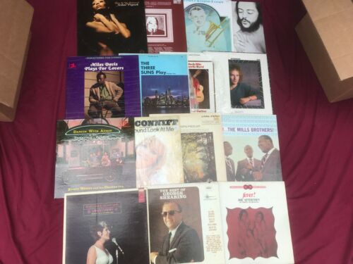 7 Jazz VG++ Record LOT Albums Mixed Vinyl Brass Strings Crooners 1950-80s