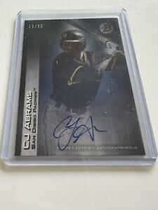 2021 Topps Bowman Transcendent CJ Abrams VIP PARTY AUTO #7/50 signed Padres