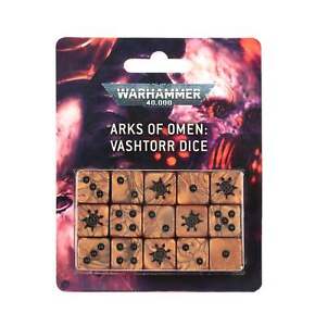 Warhammer 40k Arks of Omen Dice: Vashtorr [15ct] GW NEW NIB​​