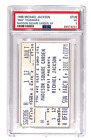 Michael Jackson BAD TOUR 1988 concert ticket stub PSA POP 1 MSG NYC new york