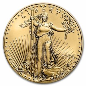2024 1/10th oz $5 Gold American Eagle Coin BU - In Stock