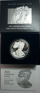 2023-W American Eagle One Ounce Silver Proof Coin 1oz With Box And COA - No Res