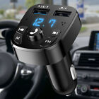 Bluetooth 5.0 Car Wireless FM Transmitter Adapter USB Radio Handsfree MP3 Player