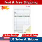 Sales Order Book 2-Part Receipt White Canary 50 Sets per Book Sale Invoice Paid