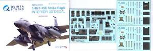 Quinta Studios 1/48 F-15E STRIKE EAGLE 3D DECAL COLORED INTERIOR SET GWH Kit